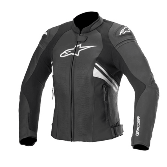 ALPINESTARS STELLA GP PLUS R V3 AIR LEATHER JACKET - BLACK/WHITE MONZA IMPORTS sold by Cully's Yamaha