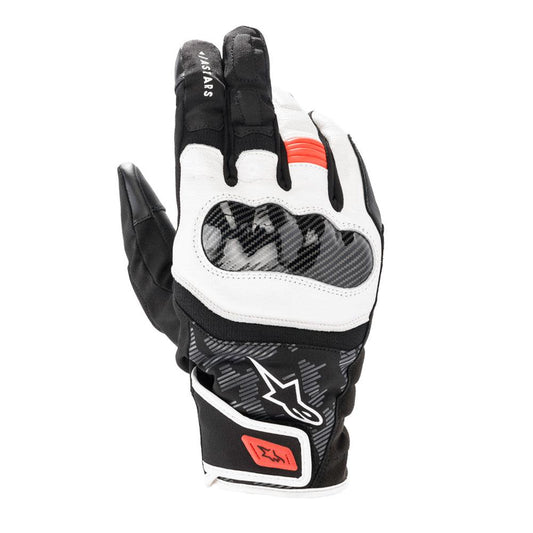 ALPINESTARS SMX Z DRYSTAR GLOVES - BLACK/WHITE/FLUO RED MONZA IMPORTS sold by Cully's Yamaha