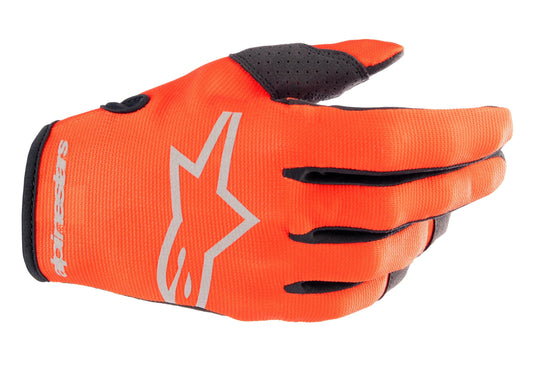 ALPINESTARS 2023 YOUTH RADAR GLOVES - HOT ORANGE BLACK MONZA IMPORTS sold by Cully's Yamaha