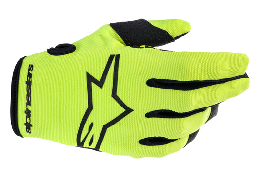 ALPINESTARS 2023 YOUTH RADAR GLOVES - YELLOW FLUO BLACK MONZA IMPORTS sold by Cully's Yamaha