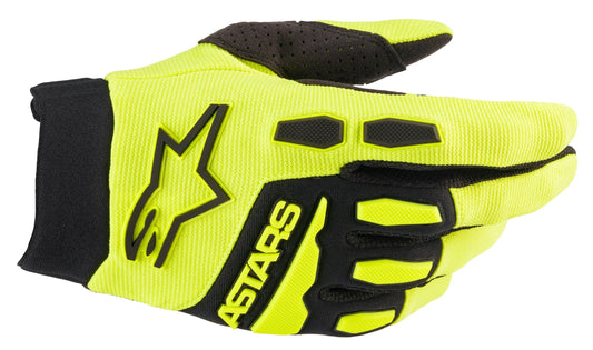 ALPINESTARS 2023 YOUTH FULL BORE GLOVES - YELLOW FLUO BLACK MONZA IMPORTS sold by Cully's Yamaha