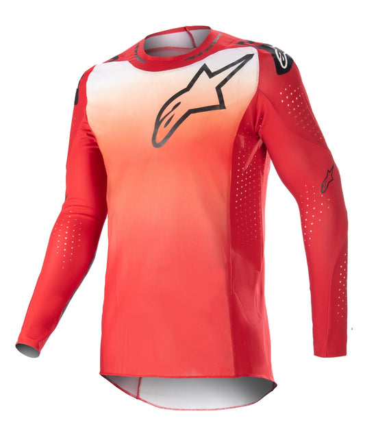 ALPINESTARS 2023 SUPERTECH RISEN JERSEY - MARS RED/WHITE MONZA IMPORTS sold by Cully's Yamaha