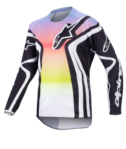 ALPINESTARS 2023 YOUTH RACER SEMI JERSEY - BLACK MULTICOLOR MONZA IMPORTS sold by Cully's Yamaha