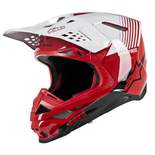 ALPINESTARS S-M10 DYNO HELMET - GLOSS RED/WHITE MONZA IMPORTS sold by Cully's Yamaha