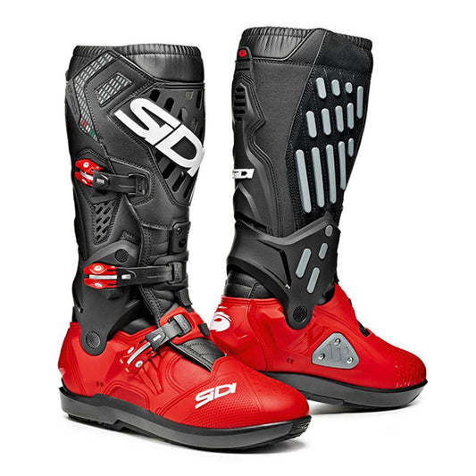 SIDI ATOJO SRS BOOTS - BLACK/RED MCLEOD ACCESSORIES (P) sold by Cully's Yamaha