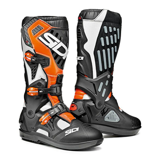 SIDI ATOJO SRS BOOTS - WHITE/BLACK/FLUO ORANGE MCLEOD ACCESSORIES (P) sold by Cully's Yamaha