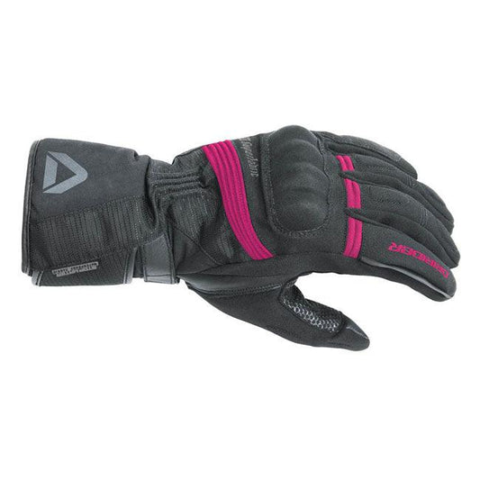 DRIRIDER ADVENTURE 2 LADIES GLOVES - BLACK/PINK MCLEOD ACCESSORIES (P) sold by Cully's Yamaha