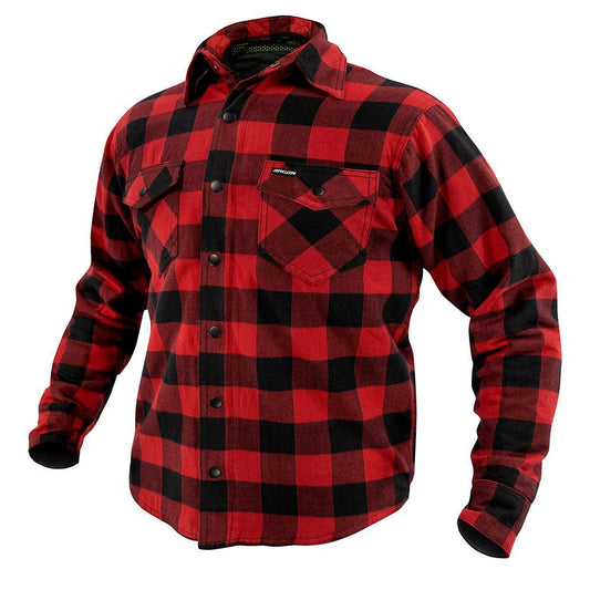 ARGON HATCHET FLANNO SHIRT - BLACK/RED MCLEOD ACCESSORIES (P) sold by Cully's Yamaha