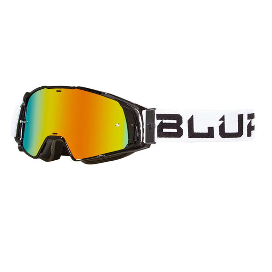 BLUR B-20 FLAT 2020 GOGGLE - BLACK/WHITE (RADIANT RED) CASSONS PTY LTD sold by Cully's Yamaha