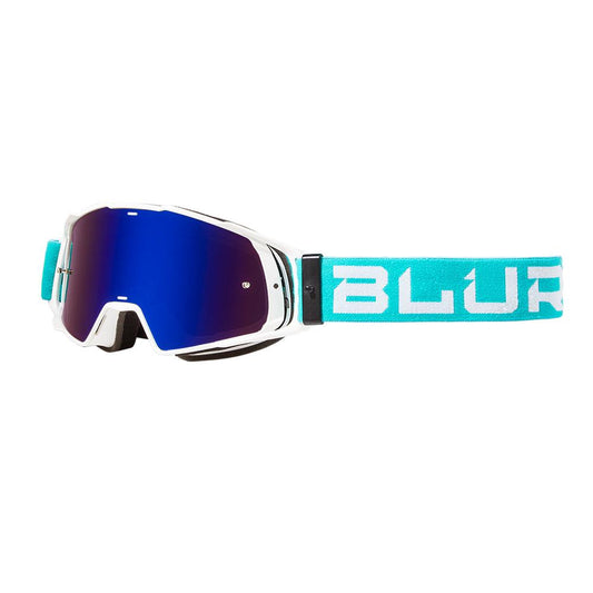 BLUR B-20 FLAT 2020 GOGGLE - TEAL/WHITE (RADIANT BLUE) CASSONS PTY LTD sold by Cully's Yamaha