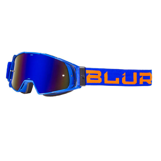 BLUR B-20 FLAT 2020 GOGGLE - BLUE/ORANGE (RADIANT BLUE) CASSONS PTY LTD sold by Cully's Yamaha