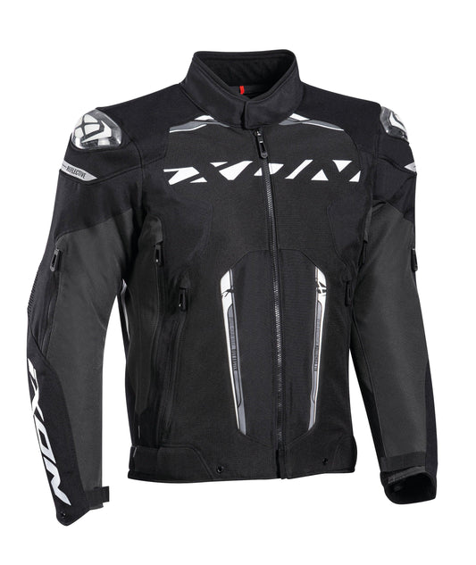 IXON BLASTER JACKET - BLACK/WHITE CASSONS PTY LTD sold by Cully's Yamaha