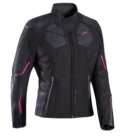 IXON CELL LADY JACKET - BLACK/FUCHSIA CASSONS PTY LTD sold by Cully's Yamaha