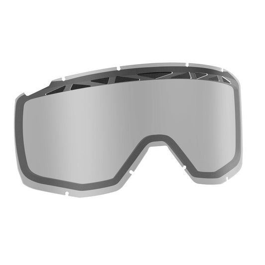SCOTT PRIMAL/HUSTLE/TYRANT/SPLIT ACS DOUBLE LENS (REPLACEMENT LENS) - CLEAR/GREY FICEDA ACCESSORIES sold by Cully's Yamaha