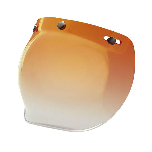 BELL CUSTOM 500 3-SNAP BUBBLE VISORS - AMBER GRADIENT CASSONS PTY LTD sold by Cully's Yamaha