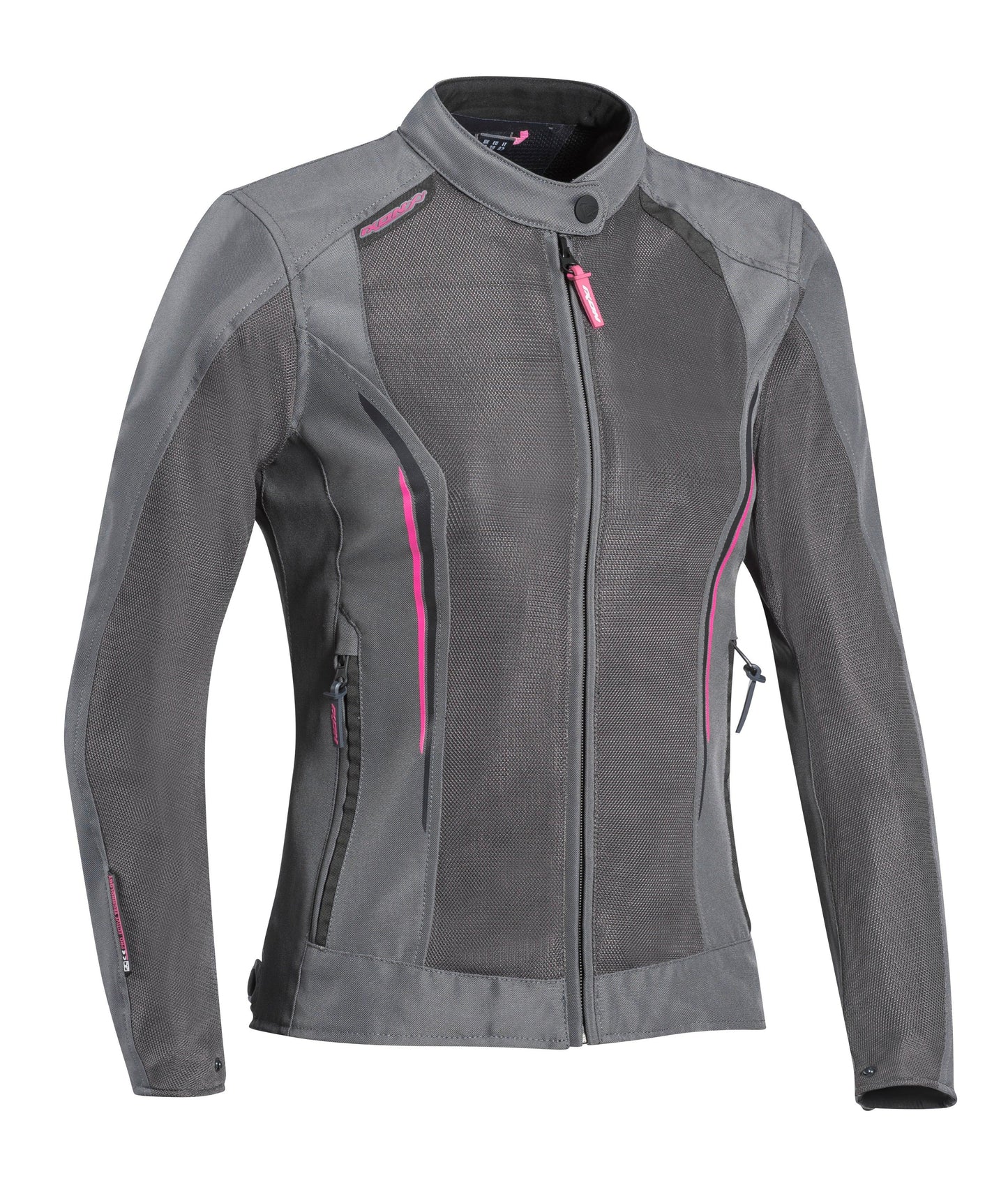 IXON COOL AIR LADY JACKET - GREY/FUCHSIA CASSONS PTY LTD sold by Cully's Yamaha