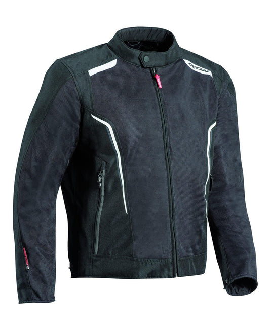 IXON COOL AIR COMFORT JACKET - BLACK/WHITE CASSONS PTY LTD sold by Cully's Yamaha