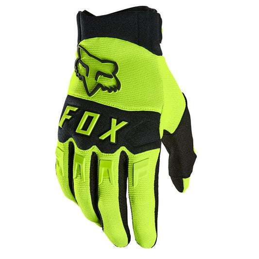 FOX DIRTPAW YOUTH 2023 GLOVES - FLUO YELLOW FOX RACING AUSTRALIA sold by Cully's Yamaha