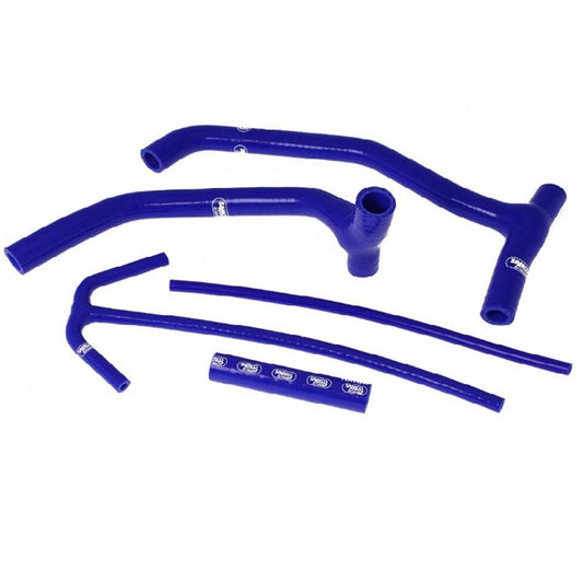 SAMCO SILICONE RADIATOR HOSE KIT- Yamaha YZ250F 14-17 Y-PIECE BLUE JOHN TITMAN RACING SERVICES sold by Cully's Yamaha