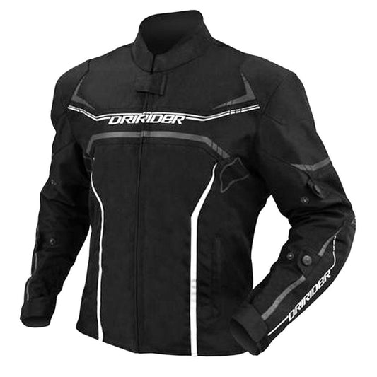 DRIRIDER ORIGIN JACKET - BLACK/WHITE MCLEOD ACCESSORIES (P) sold by Cully's Yamaha