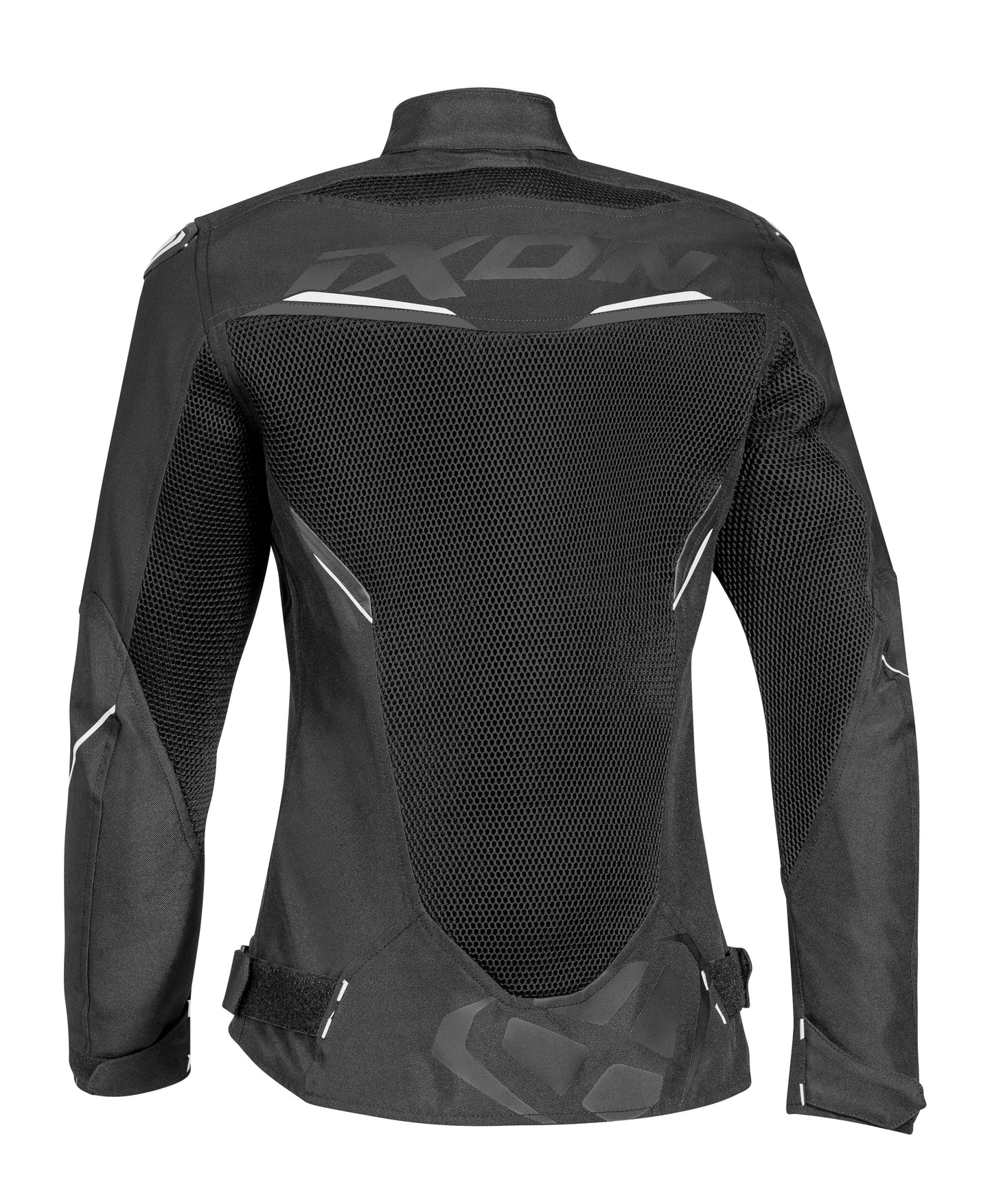 IXON DRACO LADY JACKET - BLACK/WHITE CASSONS PTY LTD sold by Cully's Yamaha