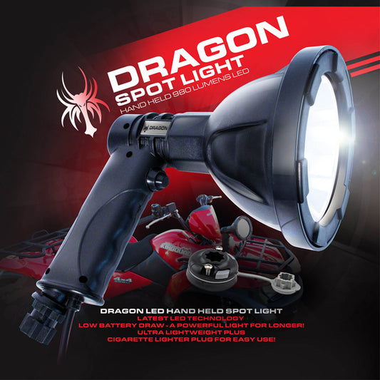 Whites Hand-held Spotlight 5in Lens/Cree Led 12volt