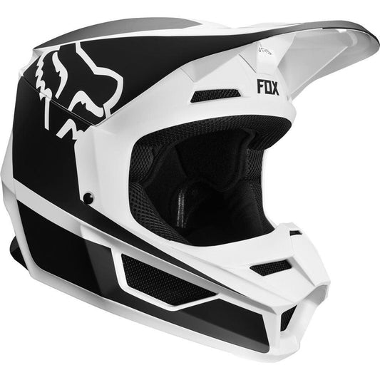 FOX V1 PRZM YOUTH HELMET - BLACK/WHITE FOX RACING AUSTRALIA sold by Cully's Yamaha