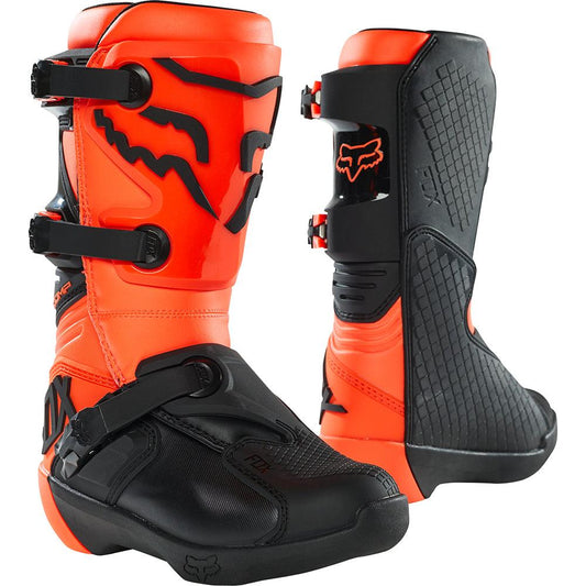 FOX 2023 COMP YOUTH BOOTS - FLUO ORANGE FOX RACING AUSTRALIA sold by Cully's Yamaha