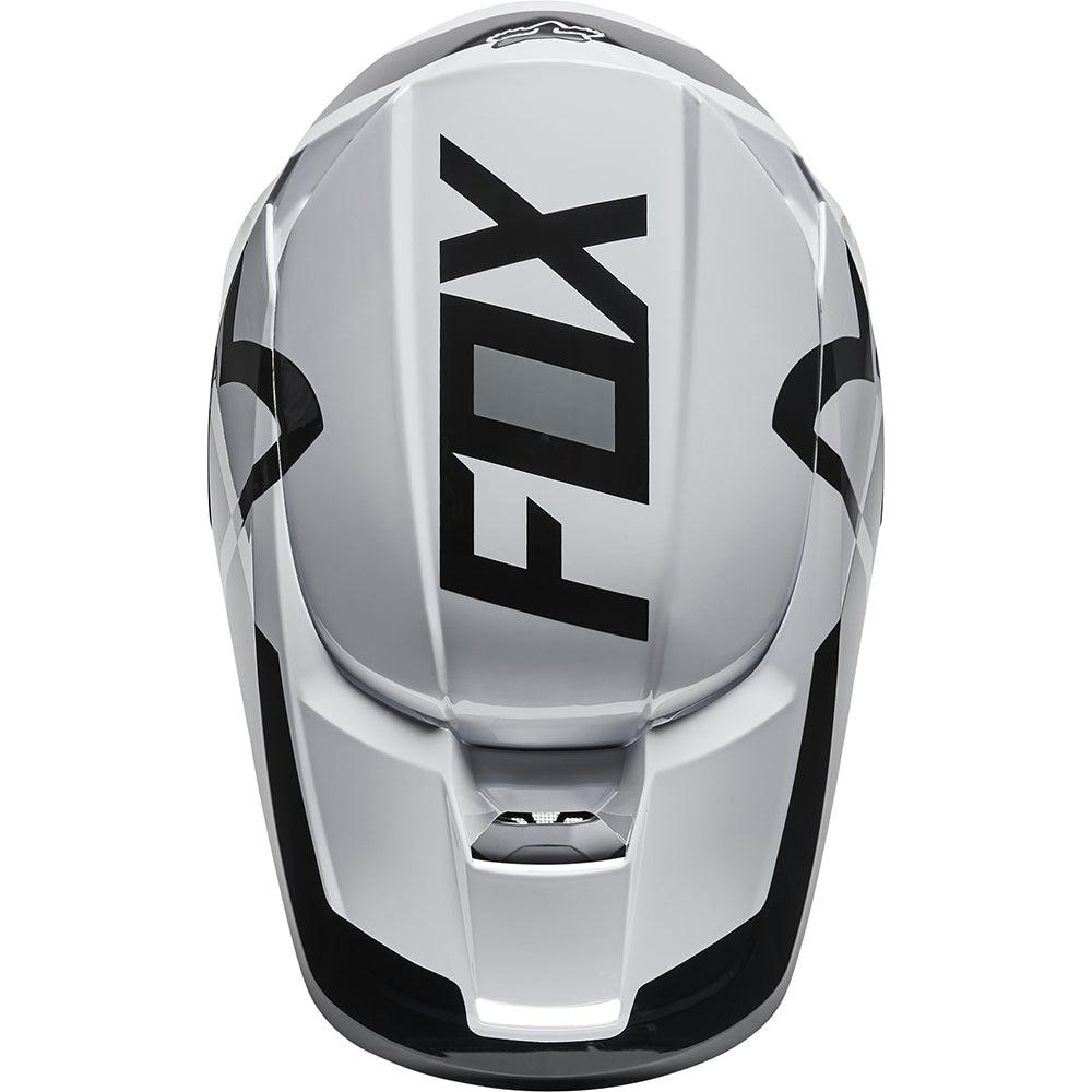 FOX V1 LUX YOUTH HELMET 2022 - BLACK/WHITE FOX RACING AUSTRALIA sold by Cully's Yamaha