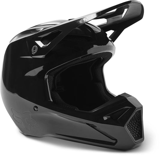 FOX 2023 V1 SOLID HELMET - BLACK FOX RACING AUSTRALIA sold by Cully's Yamaha