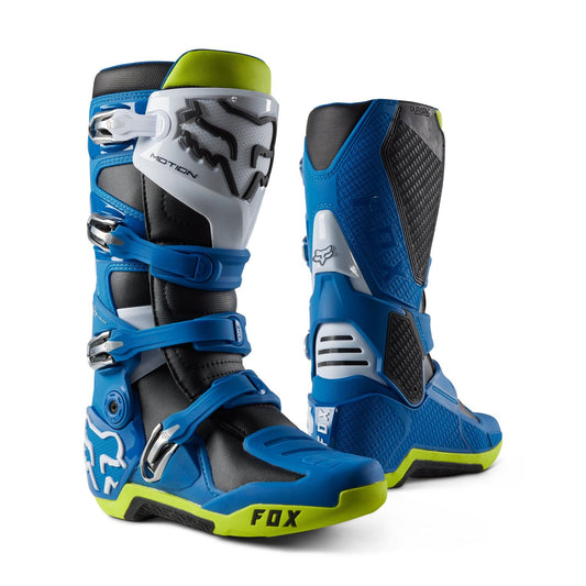 FOX 2023 MOTION BOOTS - BLUE/YELLOW FOX RACING AUSTRALIA sold by Cully's Yamaha