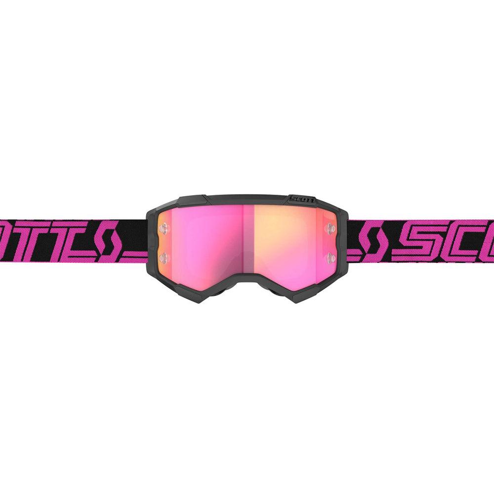 SCOTT 2021 FURY GOGGLE - BLACK/PINK (PINK CHROME) FICEDA ACCESSORIES sold by Cully's Yamaha