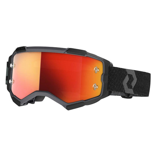 SCOTT 2021 FURY GOGGLE - BLACK (ORANGE CHROME) FICEDA ACCESSORIES sold by Cully's Yamaha