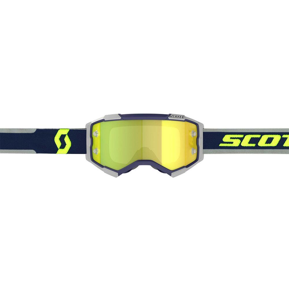SCOTT 2021 FURY GOGGLE - BLUE/GREY (YELLOW CHROME) FICEDA ACCESSORIES sold by Cully's Yamaha