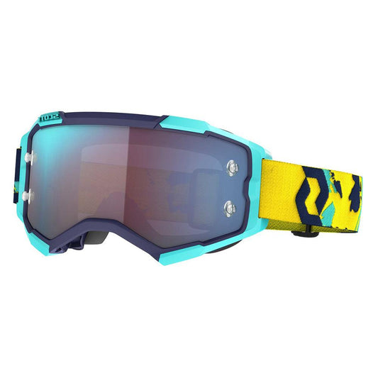 SCOTT 2021 FURY GOGGLE - BLUE/ORANGE (BLUE CHROME) FICEDA ACCESSORIES sold by Cully's Yamaha