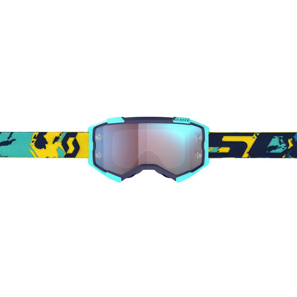 SCOTT 2021 FURY GOGGLE - BLUE/ORANGE (BLUE CHROME) FICEDA ACCESSORIES sold by Cully's Yamaha