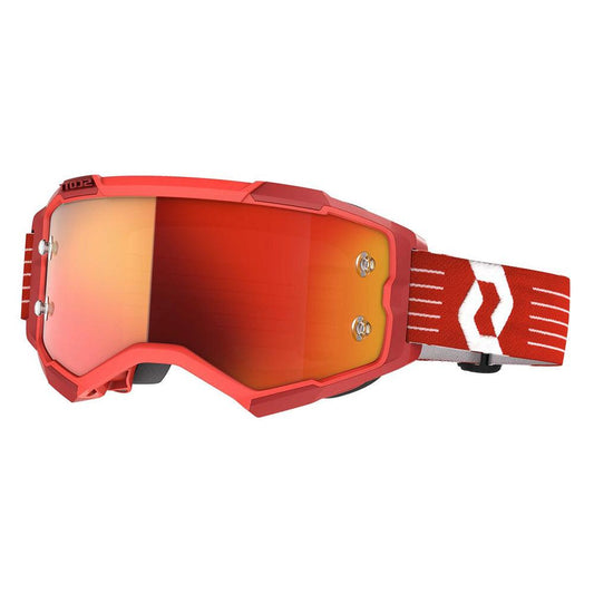 SCOTT 2021 FURY GOGGLE - BRIGHT RED (ORANGE CHROME) FICEDA ACCESSORIES sold by Cully's Yamaha