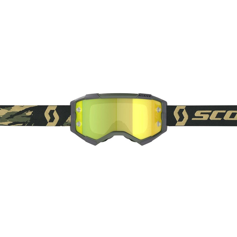 SCOTT 2021 FURY GOGGLE - CAMO KHAKI (YELLOW CHROME) FICEDA ACCESSORIES sold by Cully's Yamaha