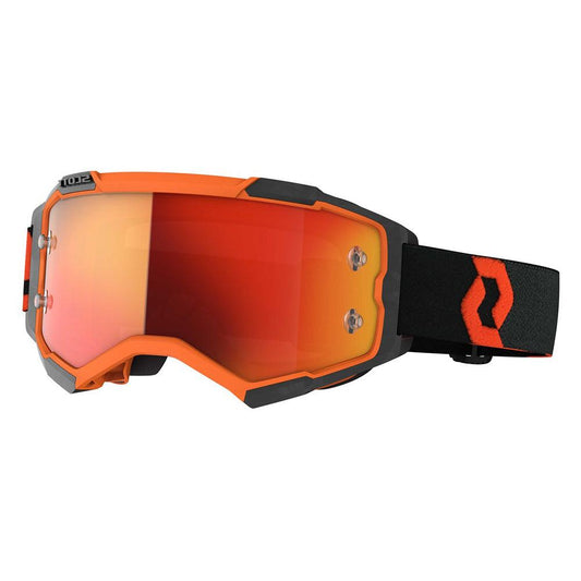 SCOTT 2021 FURY GOGGLE - ORANGE/BLACK (ORANGE CHROME) FICEDA ACCESSORIES sold by Cully's Yamaha