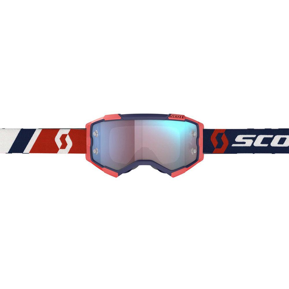 SCOTT 2021 FURY GOGGLE - RED/BLUE (BLUE CHROME) FICEDA ACCESSORIES sold by Cully's Yamaha
