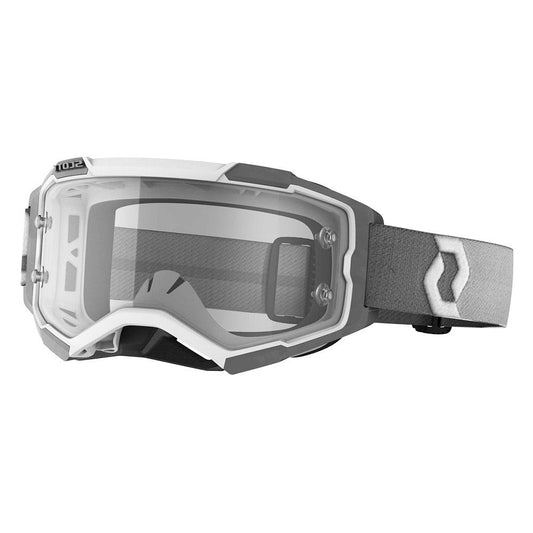 SCOTT 2021 FURY GOGGLE - WHITE/GREY (CLEAR) FICEDA ACCESSORIES sold by Cully's Yamaha