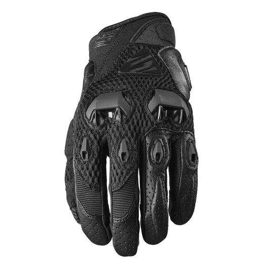 FIVE STUNT EVO AIRFLOW FULL GLOVES - BLACK MOTO NATIONAL ACCESSORIES PTY sold by Cully's Yamaha