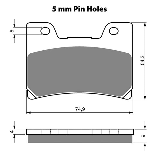 GOLDfren Brake Pads Sintered Sports GF028 - S3 (PH115)