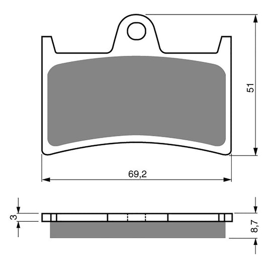 GOLDfren Brake Pads GF070 - S33