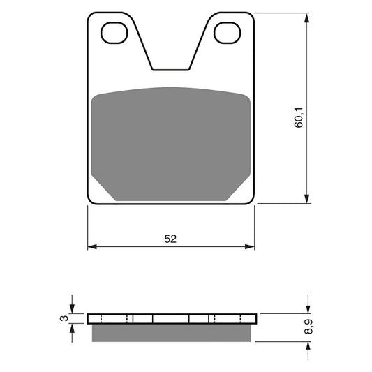 GOLDfren Brake Pads - S3 Sintered Sports (PBPH254)
