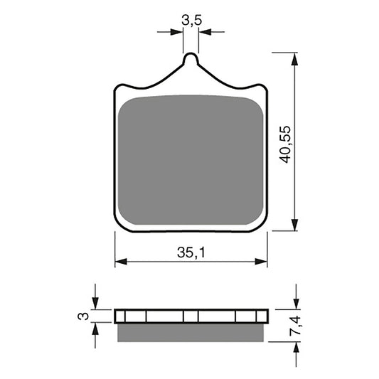 GOLDfren Brake Pads - S3 Sintered Sports (PBPH294)