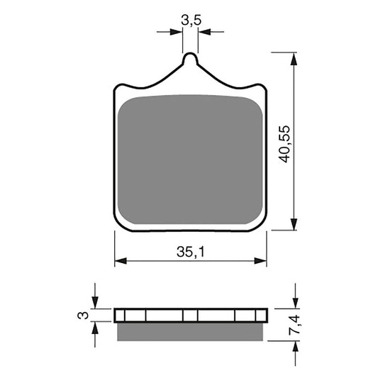 GOLDfren Brake Pads - S33 Sintered Racing