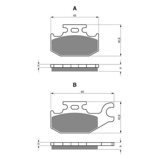 GOLDfren Brake Pads - K5 Off-Road Racing (PBPR283)