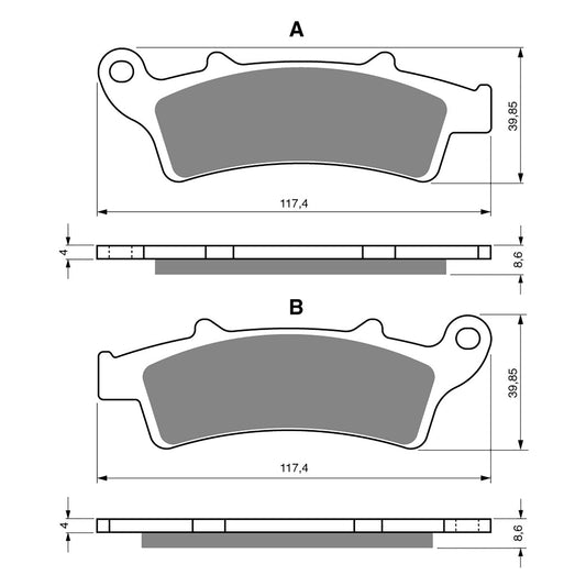 GOLDfren Brake Pads - S3 Sintered Sports