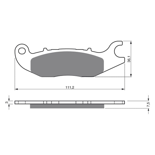 GOLDfren Brake Pads - S3 Sintered Sports (PBPH332)